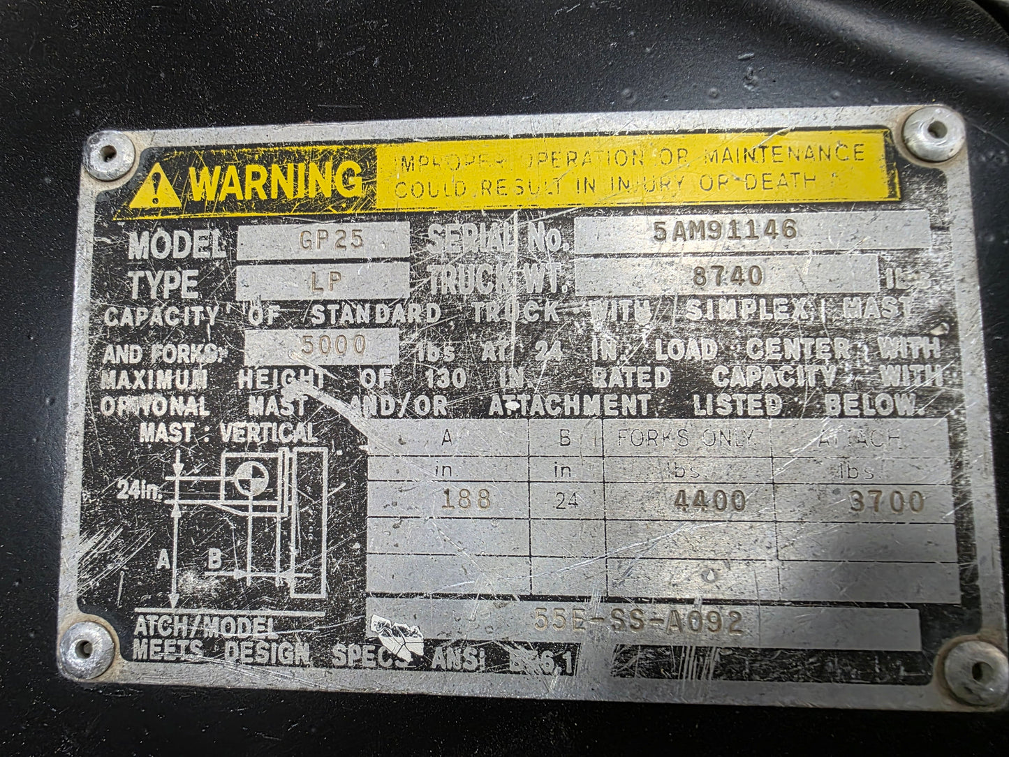 Caterpillar 5,000 Capacity