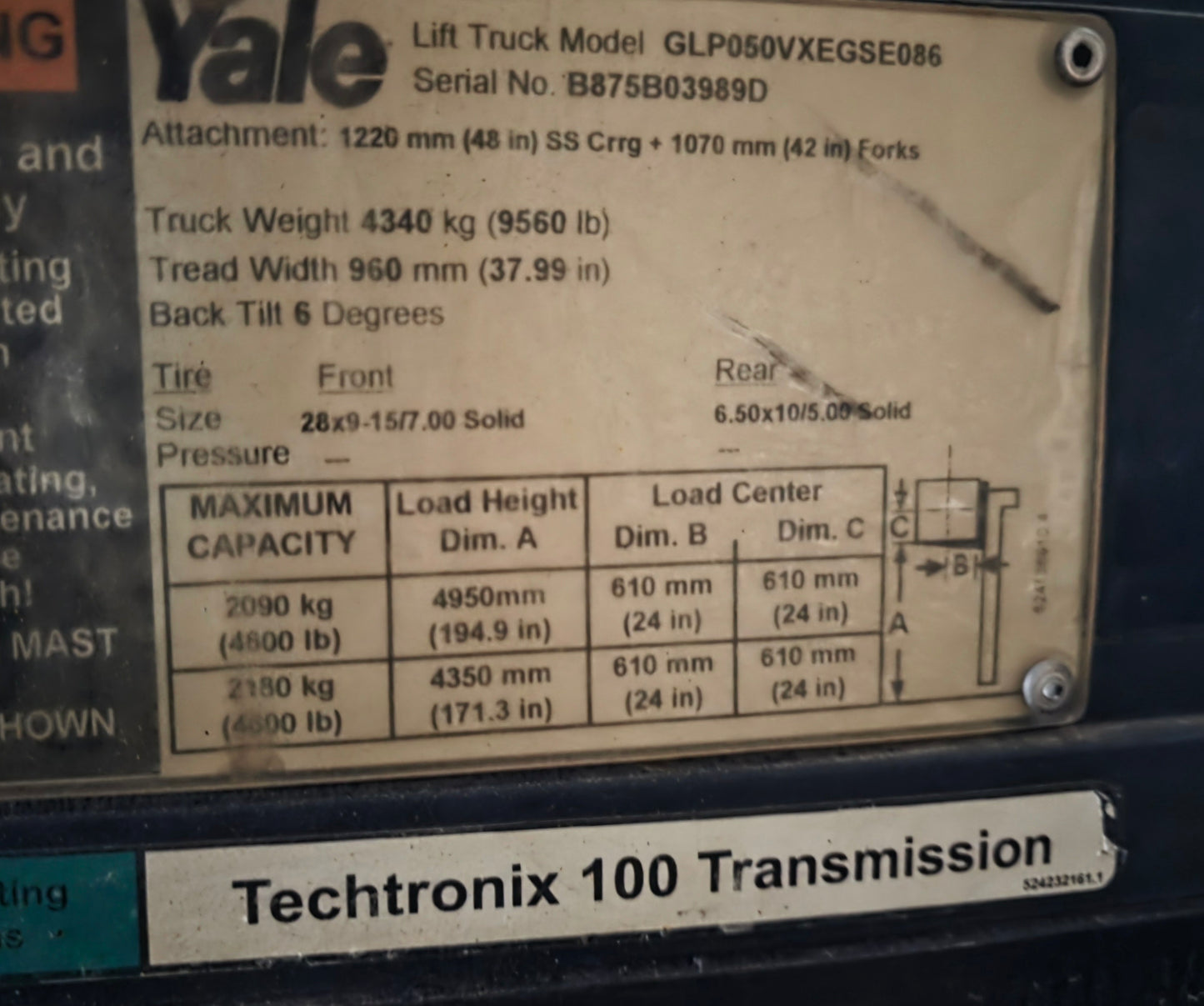 Yale 5,000 Capacity