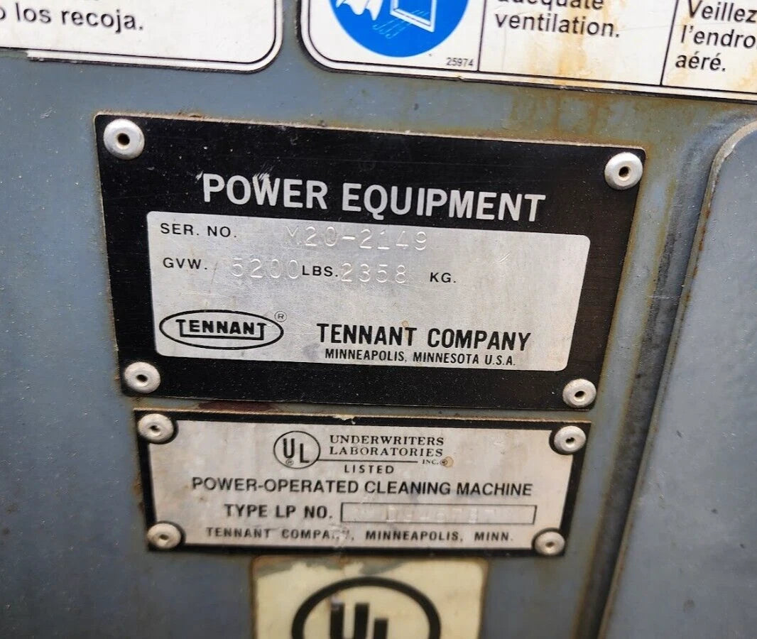 Tennant M20 Floor Sweeper Scrubber