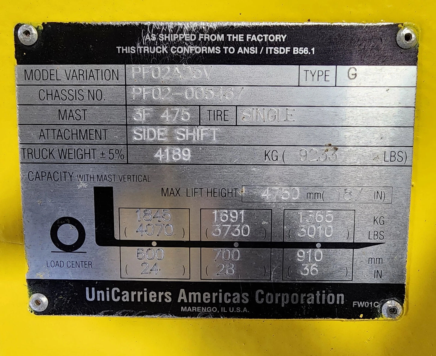 Datsun 4,000 Capacity LPG Forklift