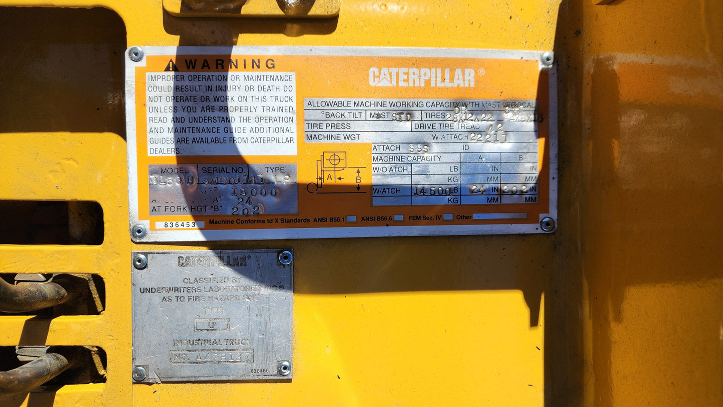 Caterpillar 15,000 Capacity