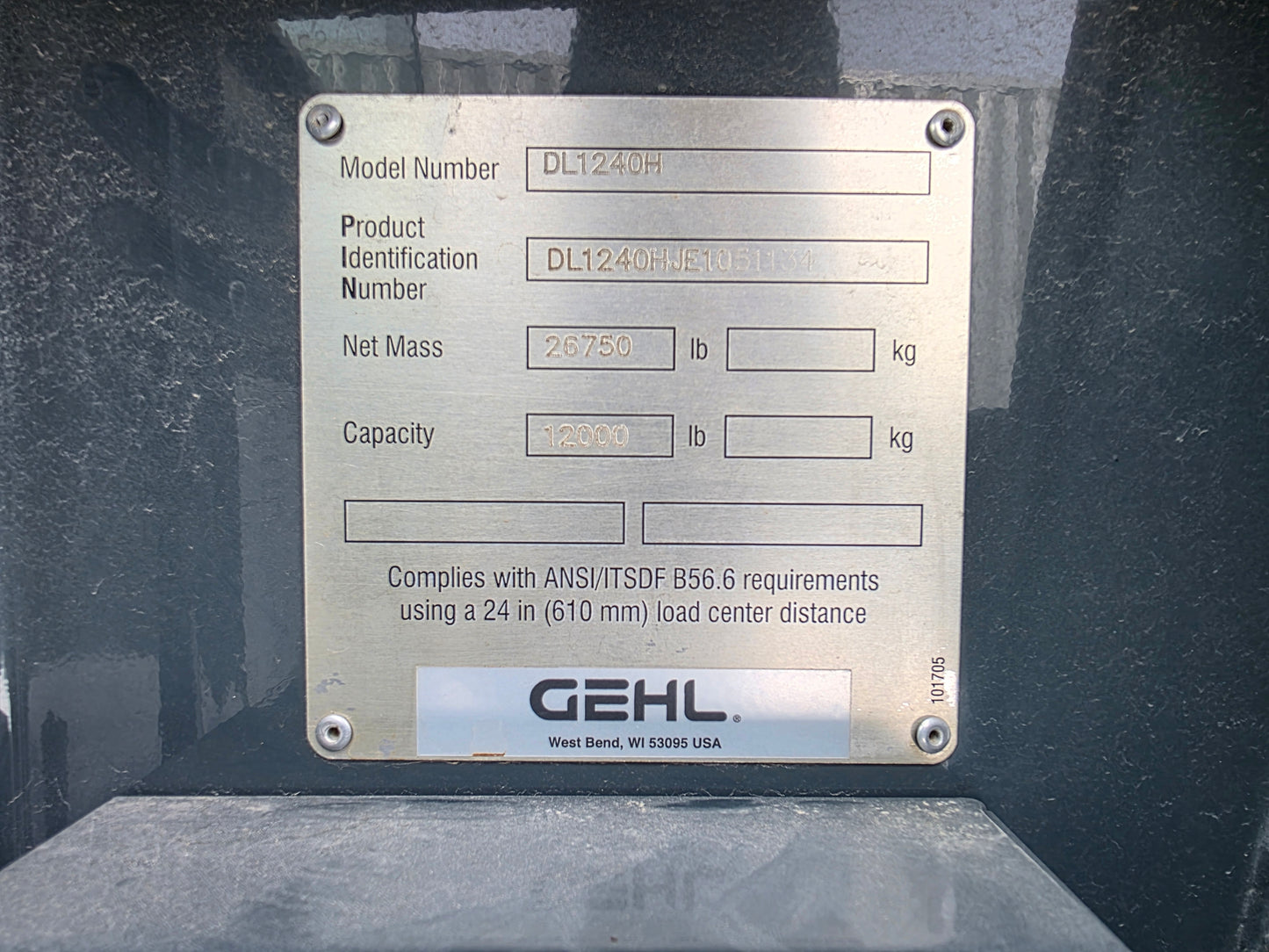 Gehl DL12-40 Telehandler Diesel