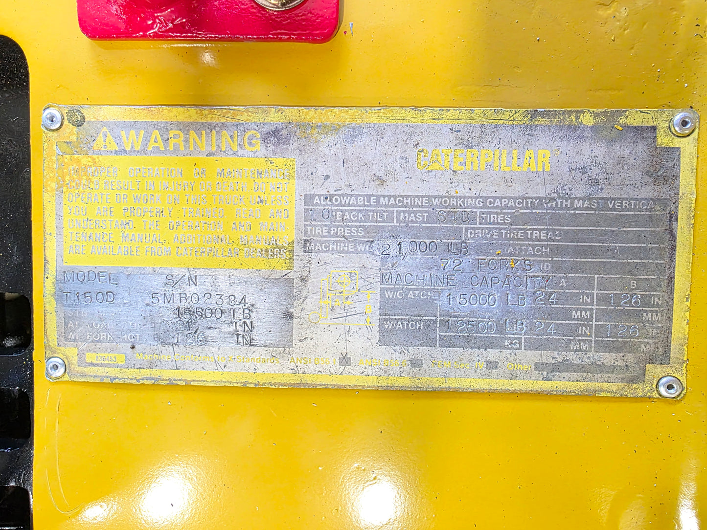 Caterpillar T150D 15,000 Capacity